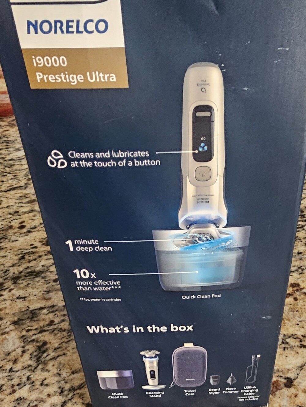 New in box unopened Philips Norelco i9000 Prestige Ultra Wet/Dry Electric Shaver - Picture 3 of 7